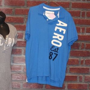 🔴Men's Blue Aeropostale Polo